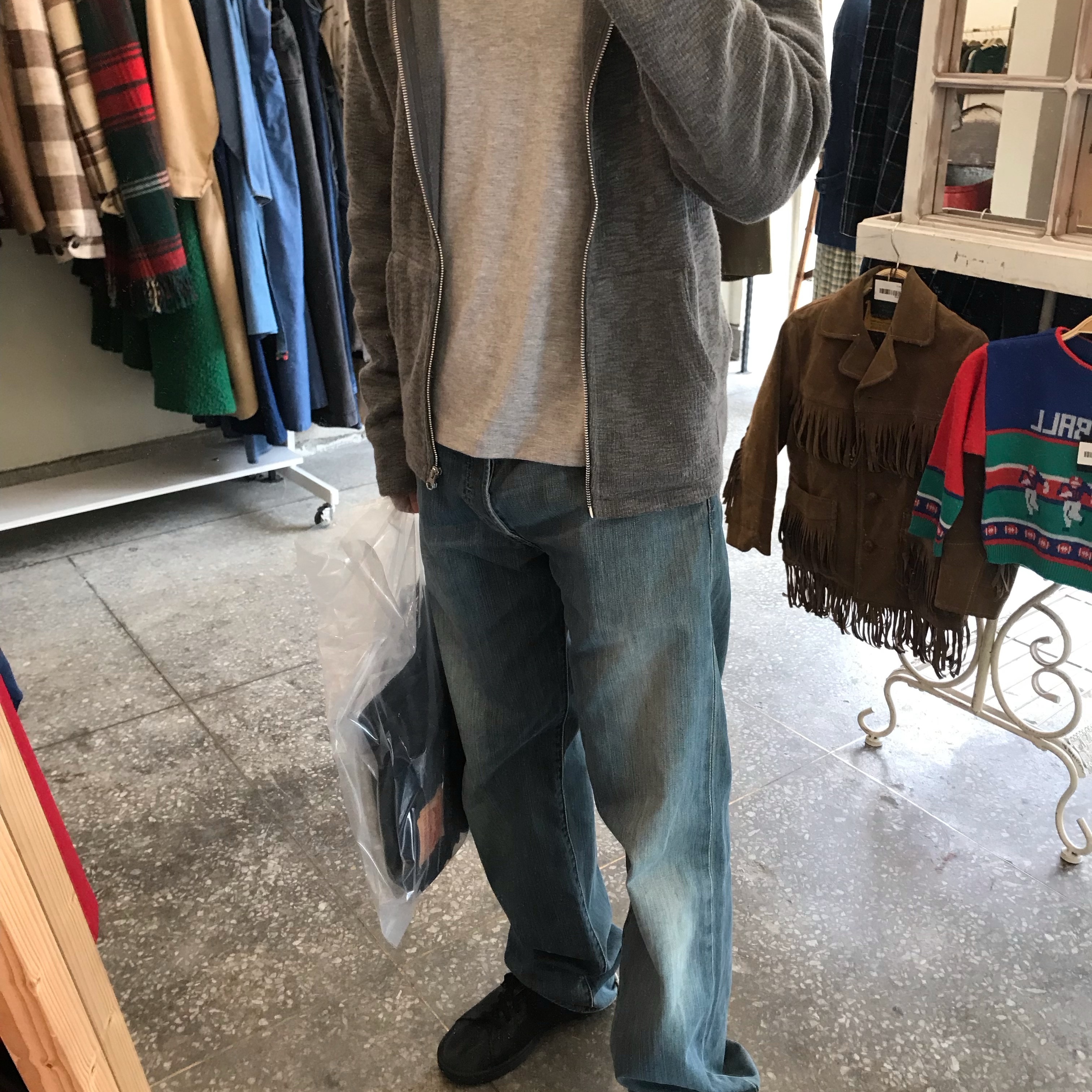 Adidas Stan Smith Decon Core Black 착용 스타일 - 4