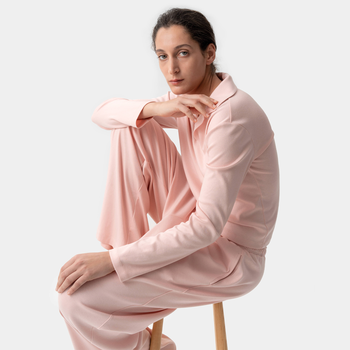 씨피티에스 모달 코튼 라운지 셋업 라이트 핑크(CPTS MODAL COTTON LOUNGE SET LIGHT PINK) - 2