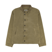 Double RL Corduroy Collar Cotton Deck Jacket Khaki Drab