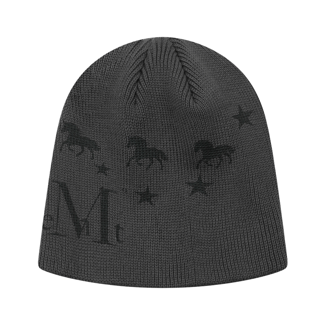 P0000CDE MUCENT Rokan Pony Beanie Unisex Charcoal