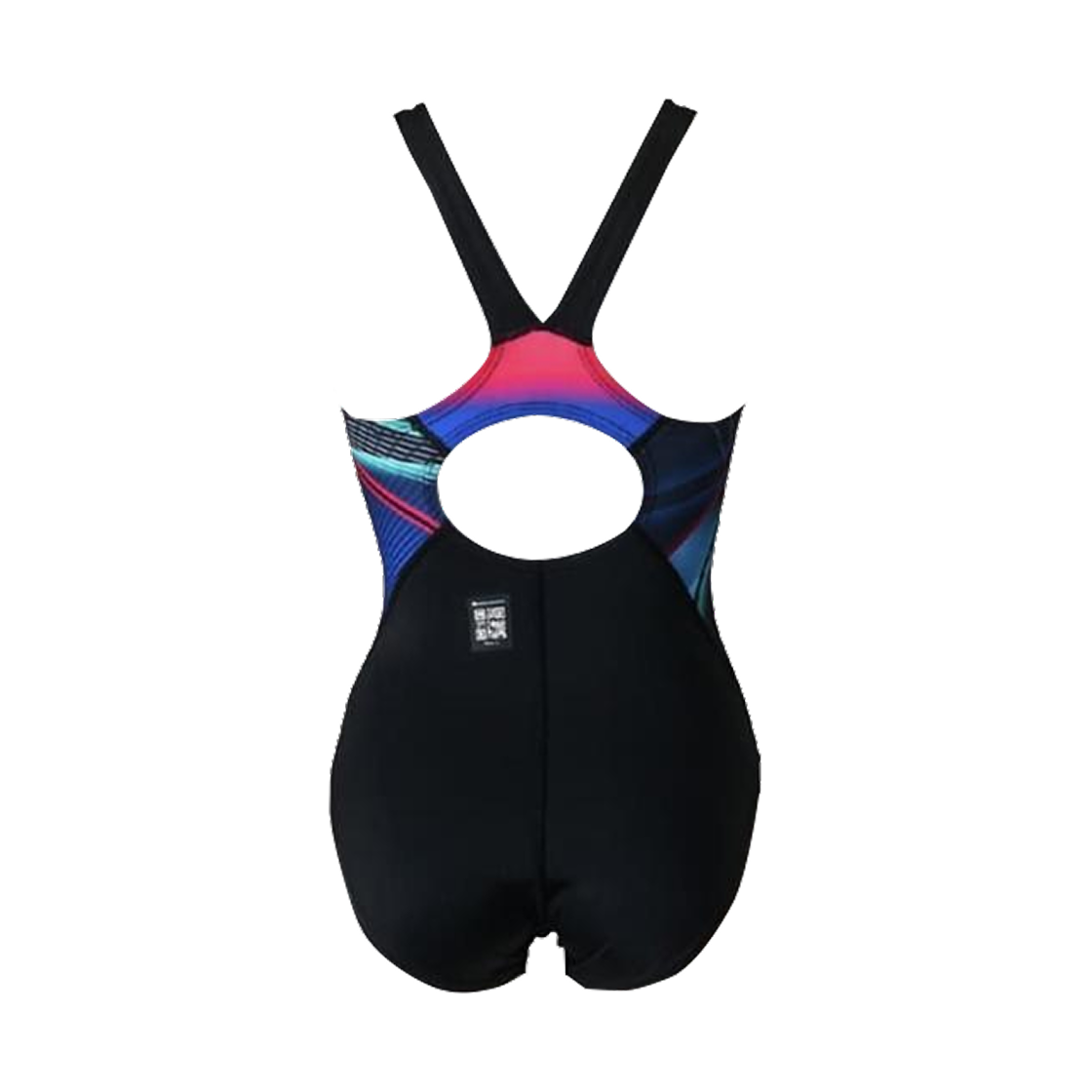 (W) 미즈노 ST 그래픽 로우 컷 수트 블랙 블루((W) Mizuno ST Graphic Low Cut Suit Black Blue) - 2