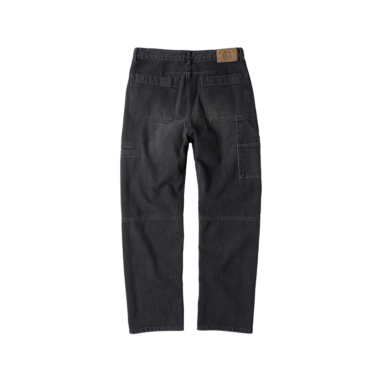 조우 절개 더블니 카펜터 팬츠 워시드 블랙(CHOWOO Incision Double Knee Carpenter Pants Washed Black) - 2
