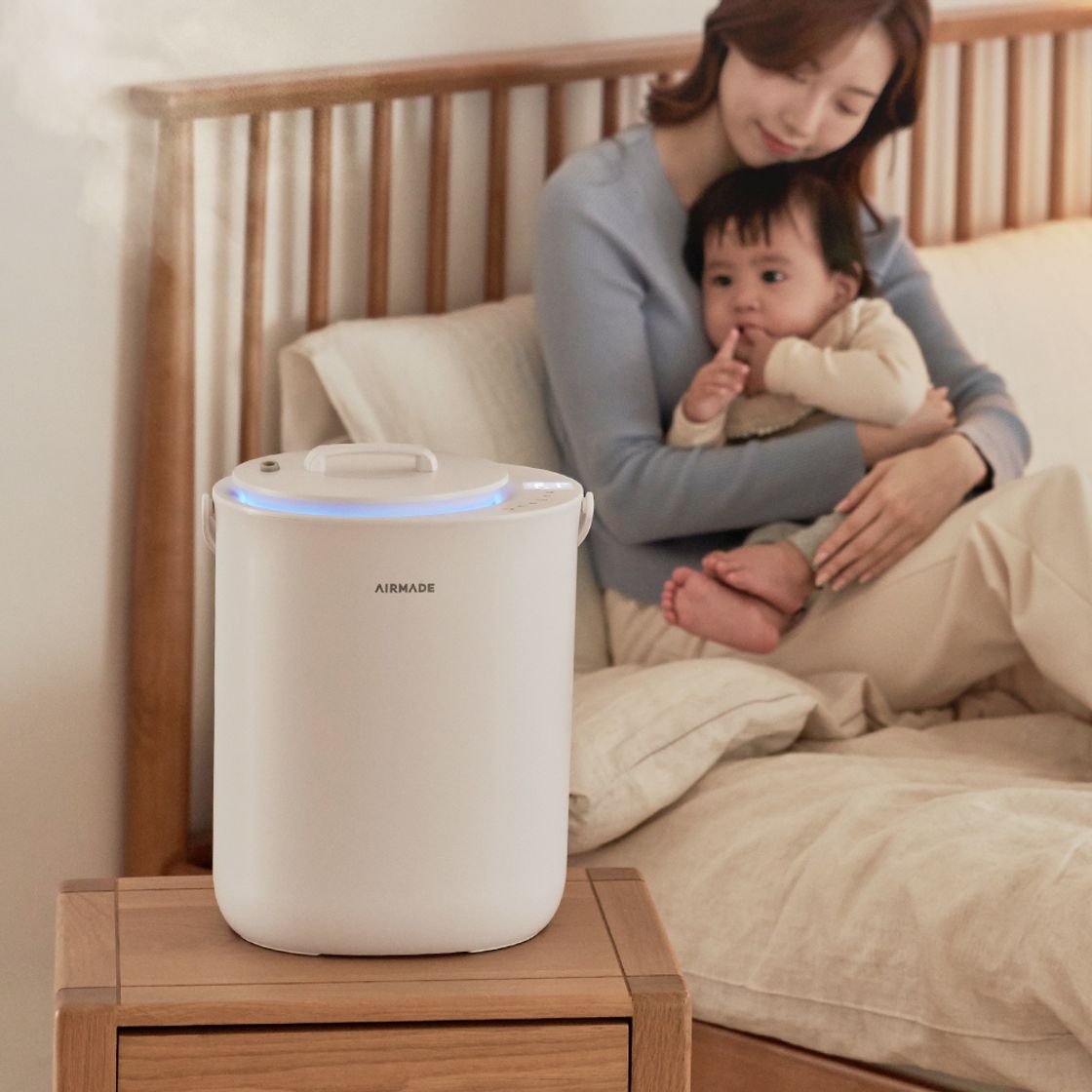 [리퍼] 에어메이드 가열식 자동세척  AI 습도조절 더위대한 가습기 AMH-4502([Refurbished]AIRMADE Warm Mist Baby Sterilization Auto-Cleaning! The Greater Humidifier AMH-4502) - 2