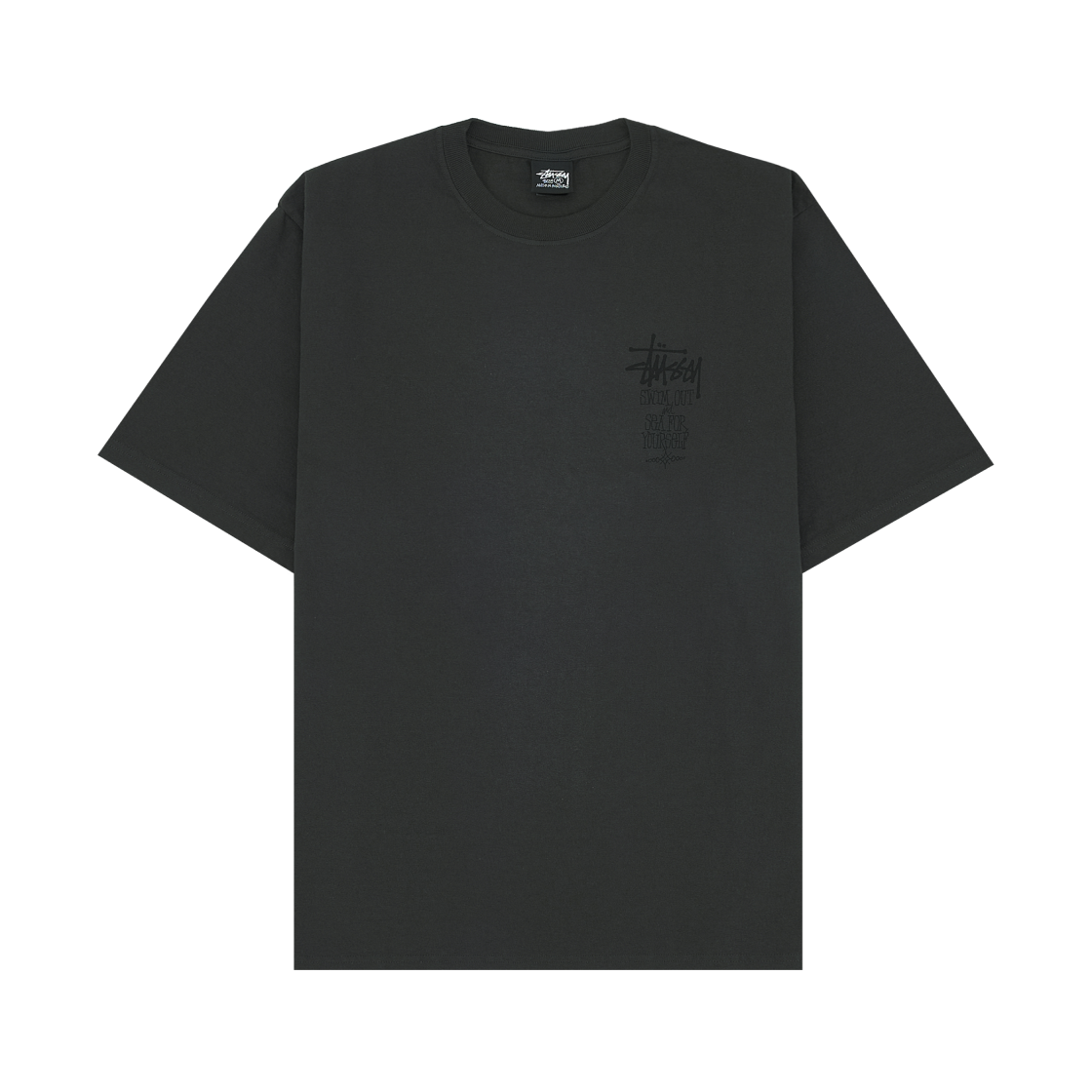 스투시 피그먼트 다이드 스윔 아웃 티셔츠 페이디드 블랙(Stussy Pigment Dyed Swim Out T-Shirt Faded Black) - 2