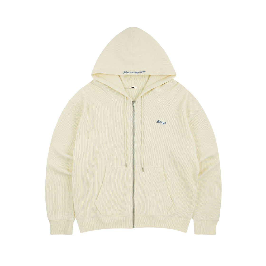 레이지지 베이크드 와플 라운지 후드 집업 버터(LAZYZ Baked Waffle Lounge Hood Zip Up - Butter)
