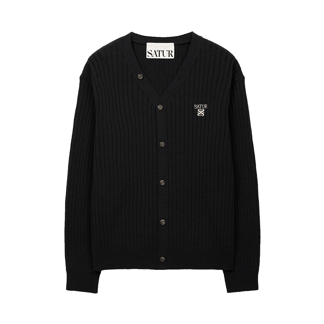 세터 파로 린넨 가디건 블랙