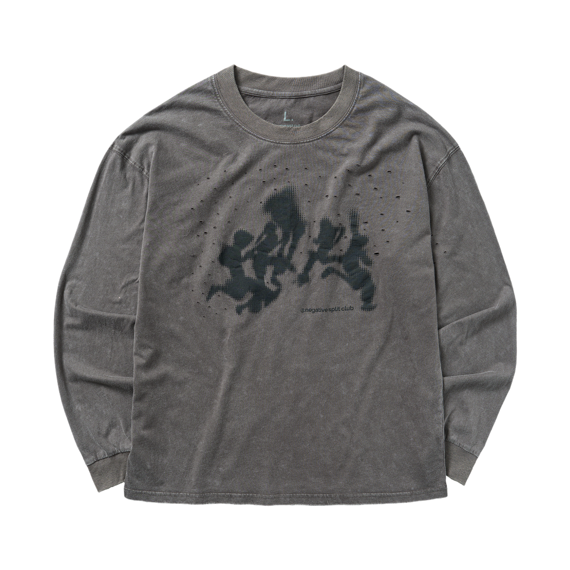 네거티브 스플릿 클럽 에어액트 미네랄 스프린트 롱슬리브 차콜(negative split club Airact Mineral Sprint Long Sleeve Charcoal)