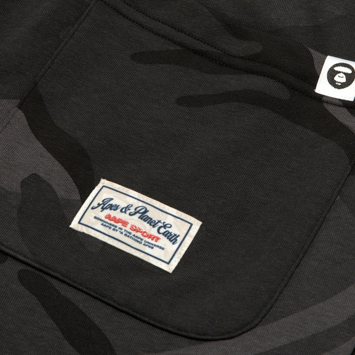 에이프 베이직 스웻 쇼츠 블랙 - 26SS(AAPE Basic Sweat Shorts Black - 26SS) - 4