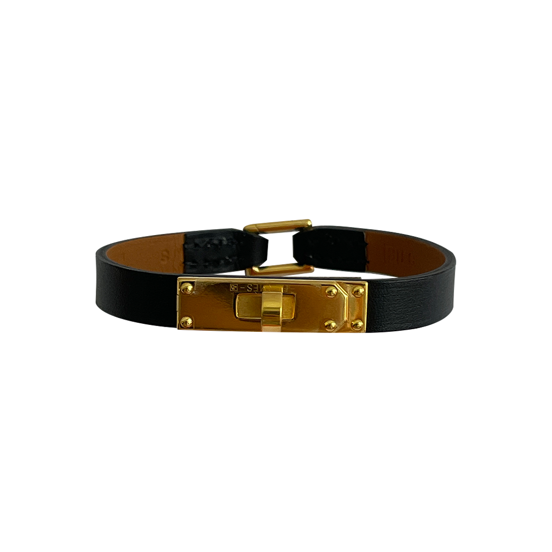 에르메스 마이크로 블랙 금장 켈리 팔찌 AA26783(Hermes Micro Black Gold Kelly Bracelet AA26783) - 1