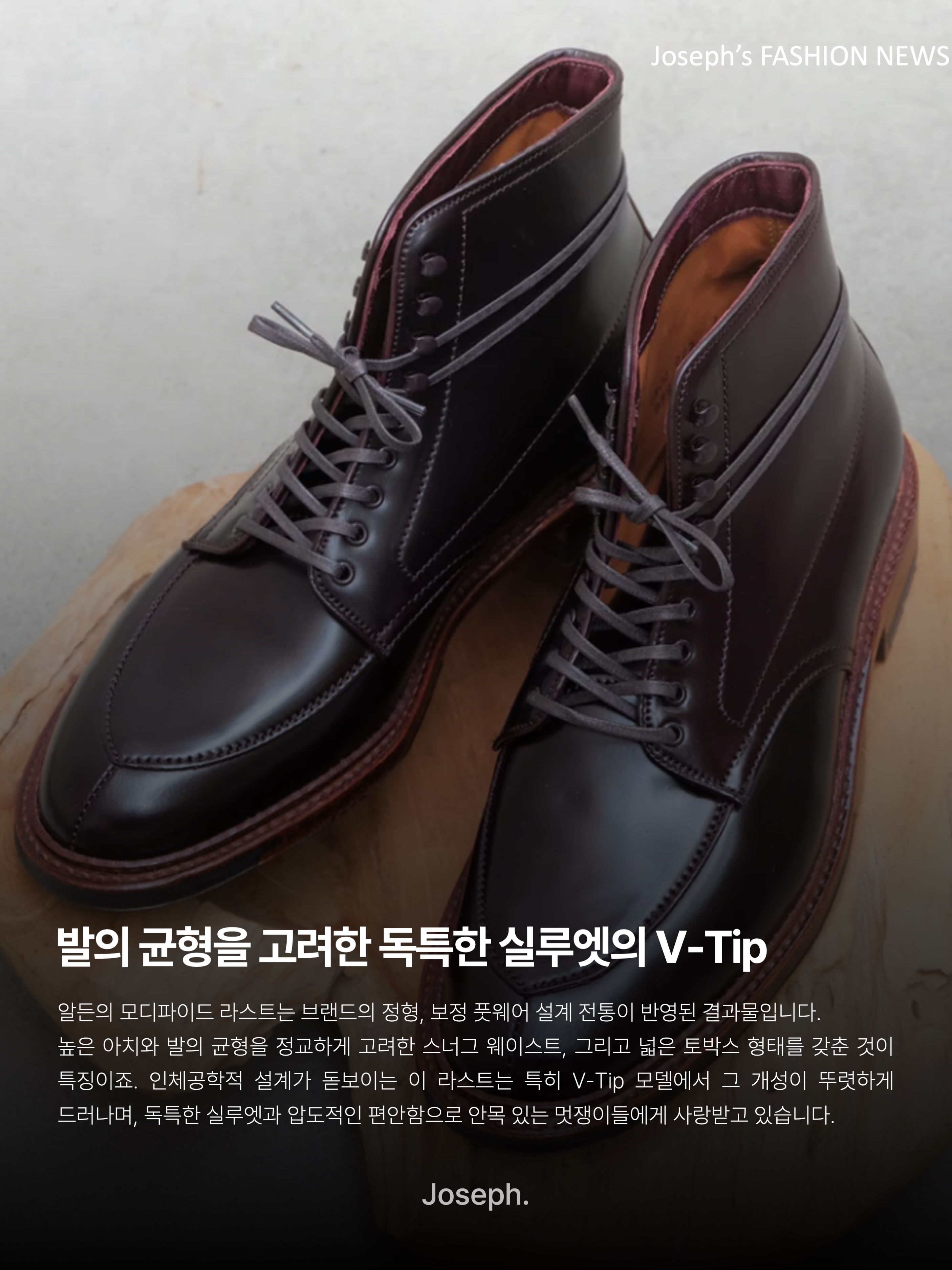 Alden 990 Cordovan Plain Toe Blucher Oxford Burgundy - D, Alden 563 Shell Cordovan Tassel Loafers Color 8 - D 착용 스타일 - 7