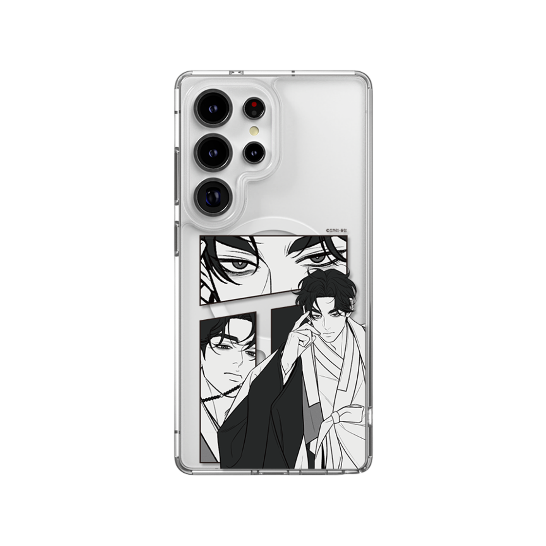 신지모루X네이버웹툰 고은혁 어화둥둥 꽃선비단 맥세이프 갤럭시 투명 케이스 M-에어클로 베이직(SINJIMORU X NAVER WEBTOON Go Eun-hyeok Cartoon Drawing MagSafe Galaxy Clear Case M-Airclo Basic) - 1