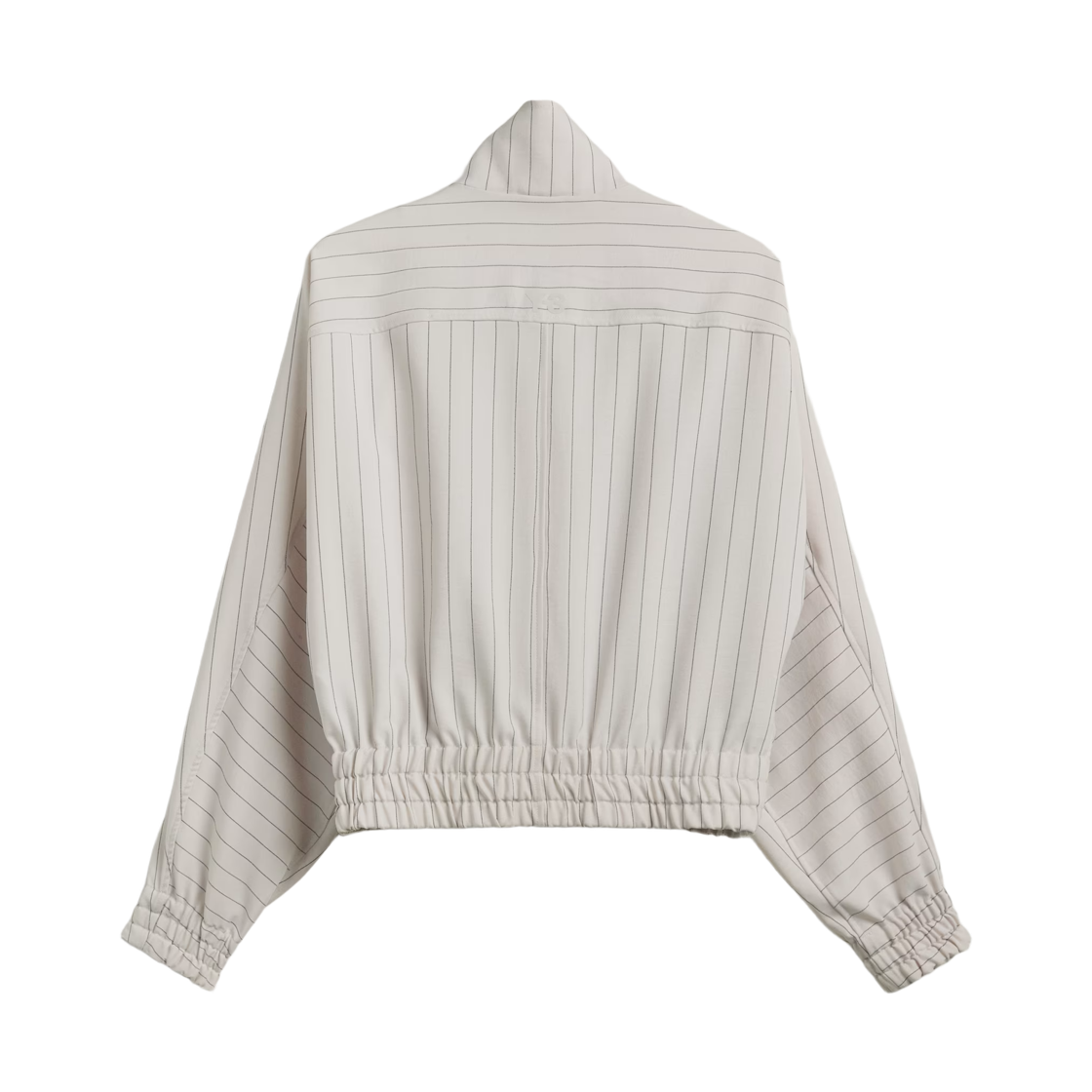 (W) Y-3 핀스트라이프 스포츠 유니폼 블루종 초크 펄((W) Y-3 Pinstripe Sport Uniform Blouson Chalk Pearl) - 2
