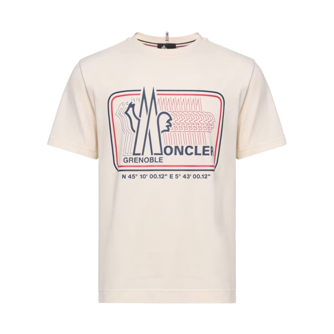 L1-097-8C00009-8790F-034 Moncler Logo Cotton Blend T-Shirt White Ivory - 26SS