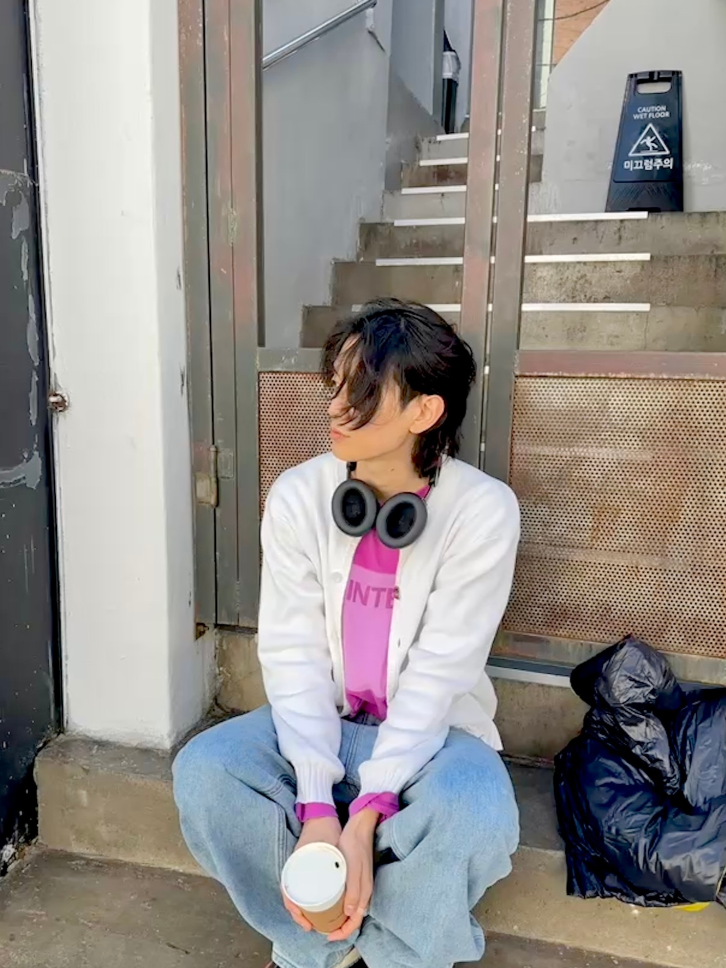 Stussy Royal Suit Dress Belt Black, Dr. Martens 1461 Bex Crazy Horse Dark Brown 착용 스타일 - 2