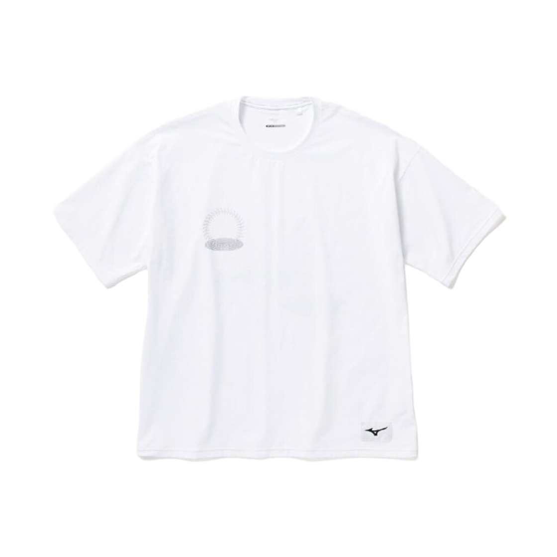 미즈노 루즈 핏 티셔츠 화이트 - 미즈노 직영 한정(Mizuno Loose Fit T-Shirt White - Mizuno Direct Store Exclusive) - 1