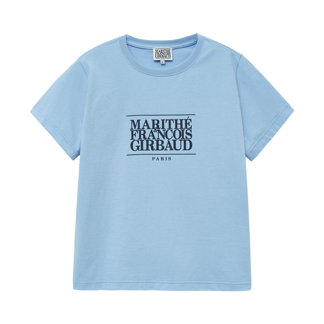 (W) 마리떼 프랑소와 저버 클래식 로고 티셔츠 스카이 블루((W) Marithe Francois Girbaud Classic Logo T-Shirt Sky Blue)