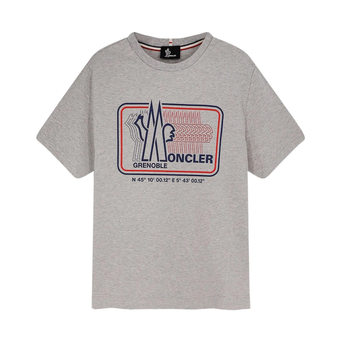 L1-097-8C00009-8790F-986 Moncler Logo Cotton Blend T-Shirt Gray - 26SS