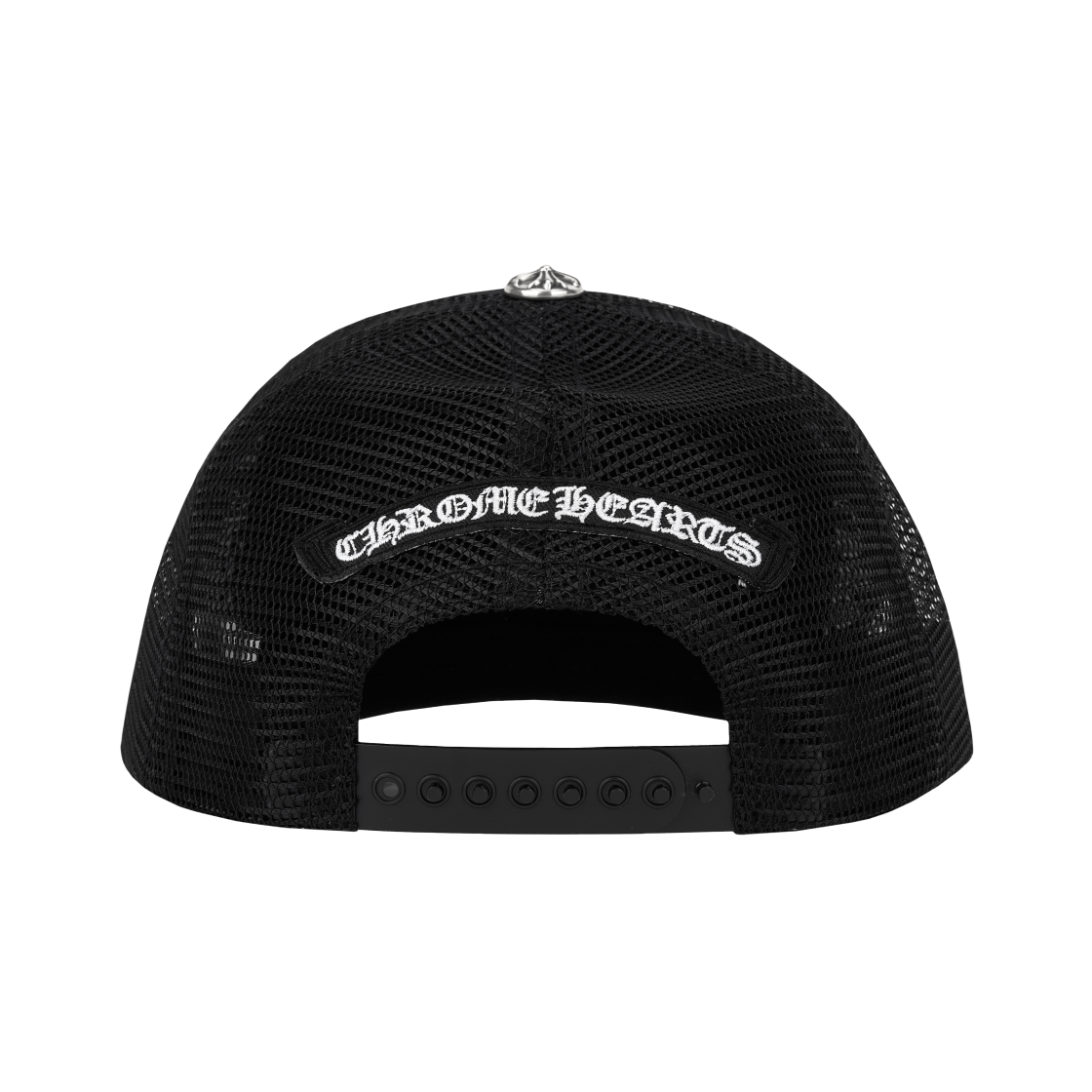 크롬하츠 세메터리 트러커햇 블랙 (스크롤 라벨 버전)(Chrome Hearts Cemetery Trucker Hat Black (Scroll Label Ver.)) - 3