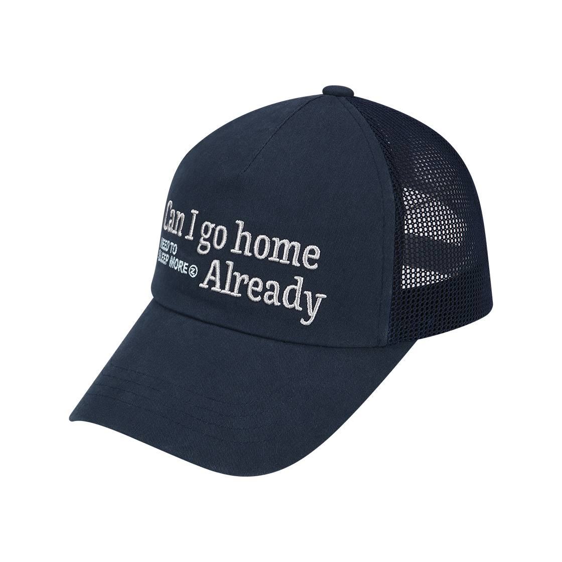 캔 아이 고 홈 메쉬 볼캡 네이비 LAZYZ Can I Go Home Mesh Ball Cap - Navy