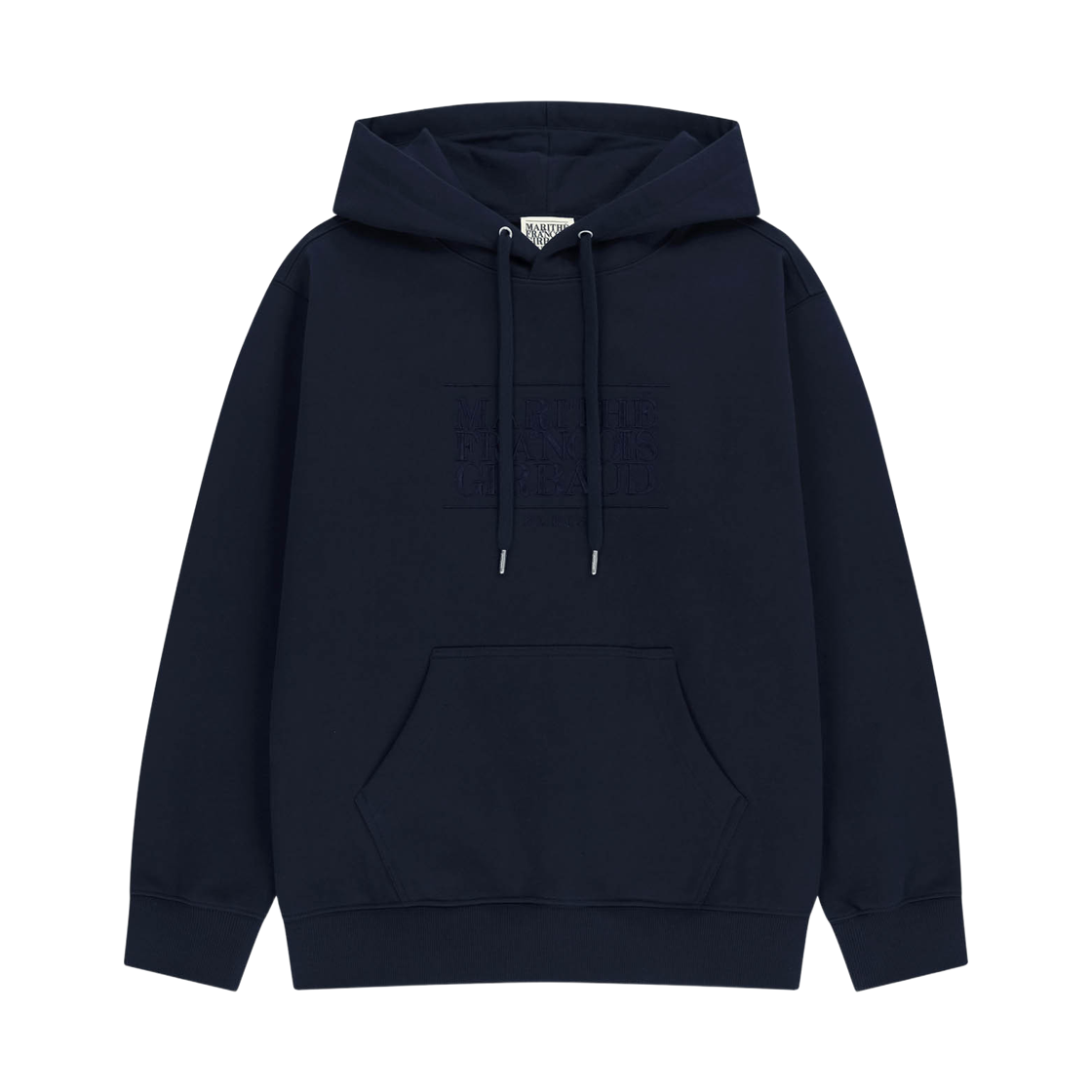 마리떼 프랑소와 저버 클래식 로고 자수 후드 네이비(Marithe Francois Girbaud Classic Logo Embroidery Hoodie Navy)