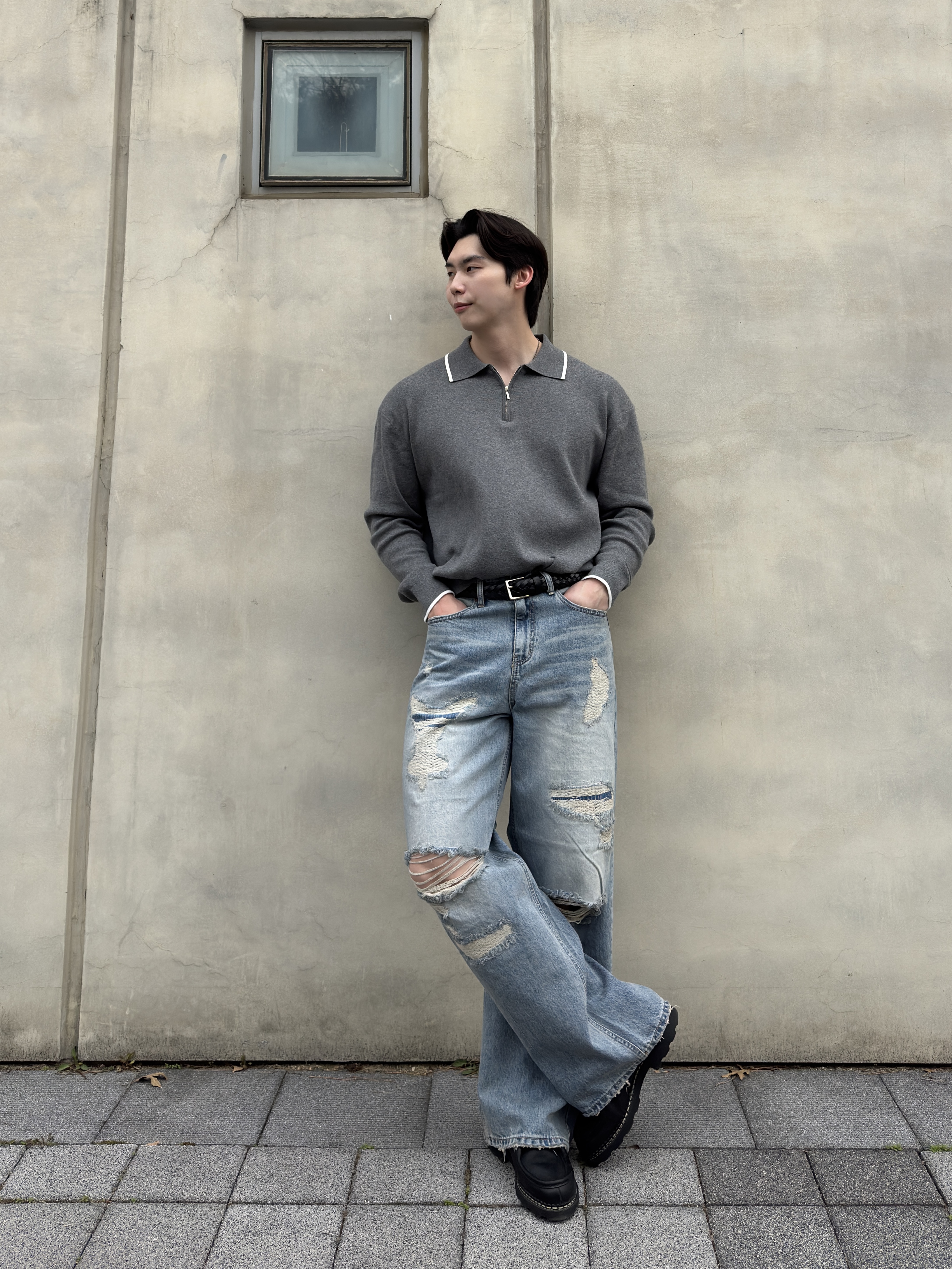 Paraboot Michael Lisse Black 착용 스타일 - 4