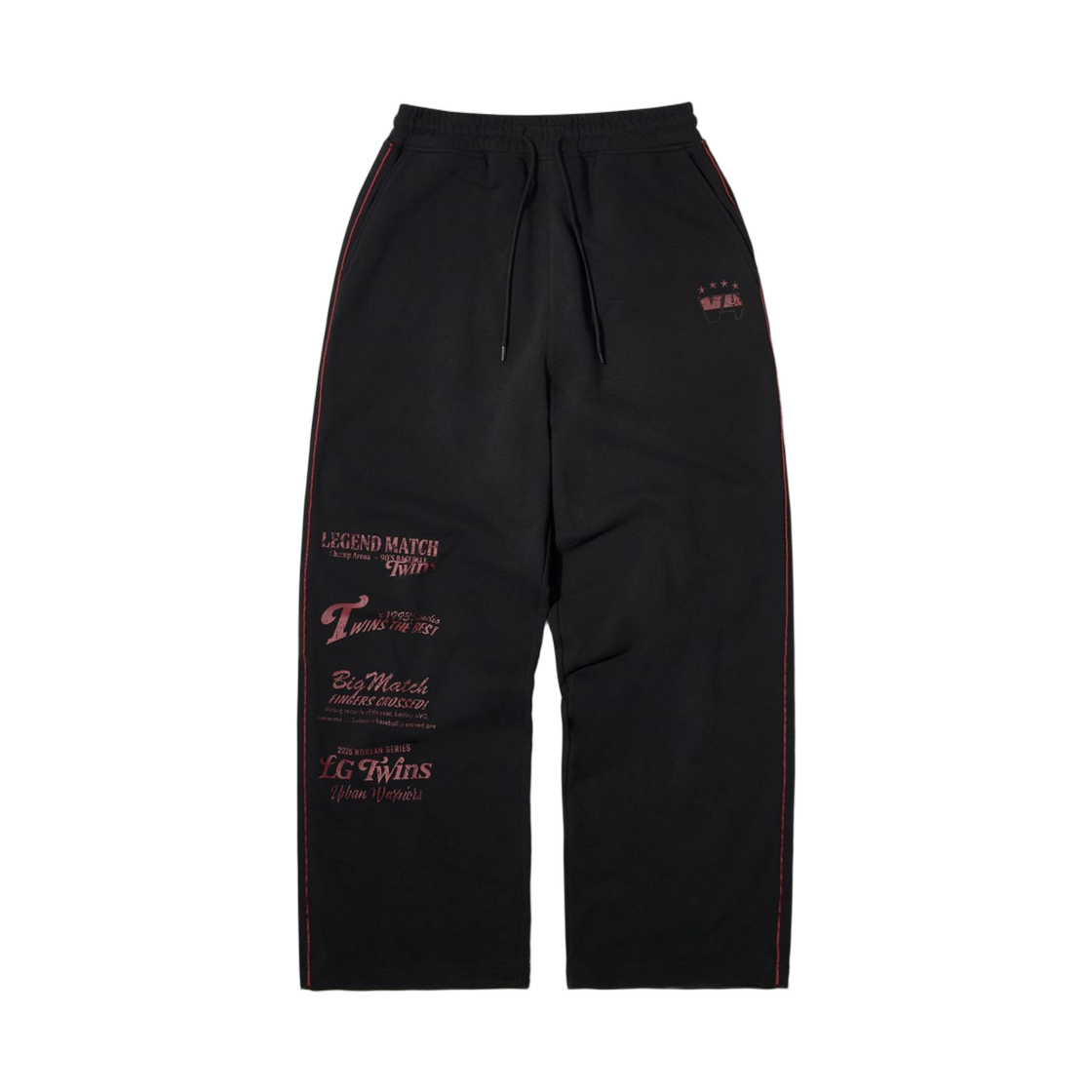 - LG Twins x 1993 Studio V4 Lettering Piping Sweatpants Black
