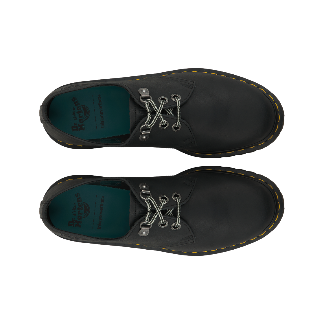 닥터마틴 x 디스이즈네버댓 1461 왁스드 풀 그레인 블랙(Dr. Martens x Thisisneverthat 1461 Waxed Full Grain Black) - 5