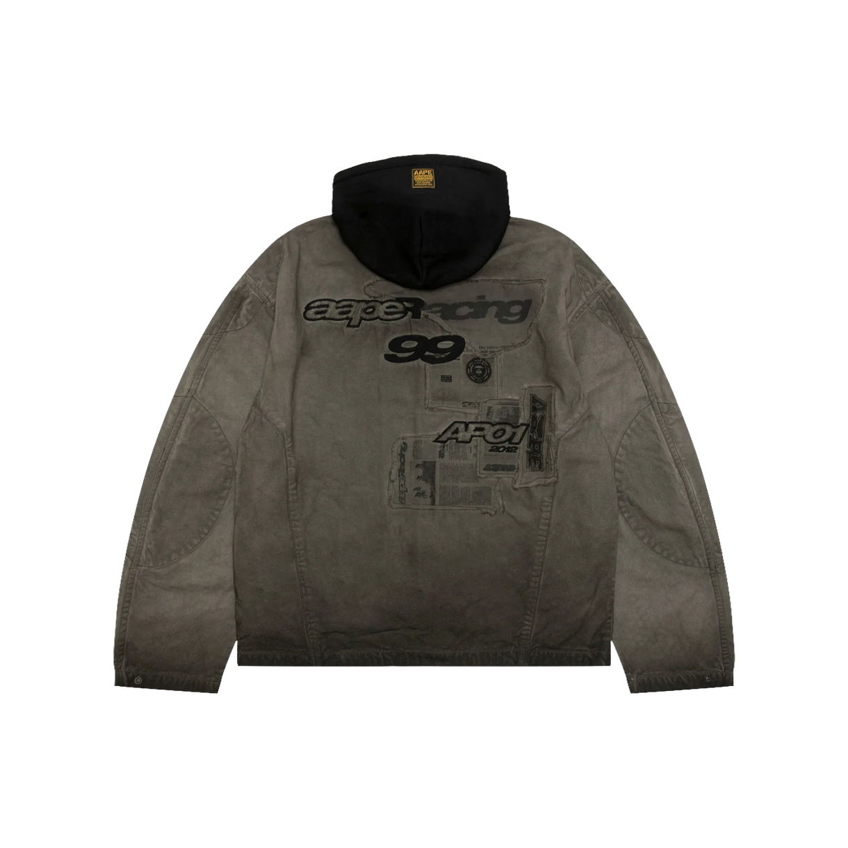 에이프 메인 라이트 웨이트 자켓 차콜 - 26SS(AAPE Main Light Weight Jacket Charcoal - 26SS) - 2