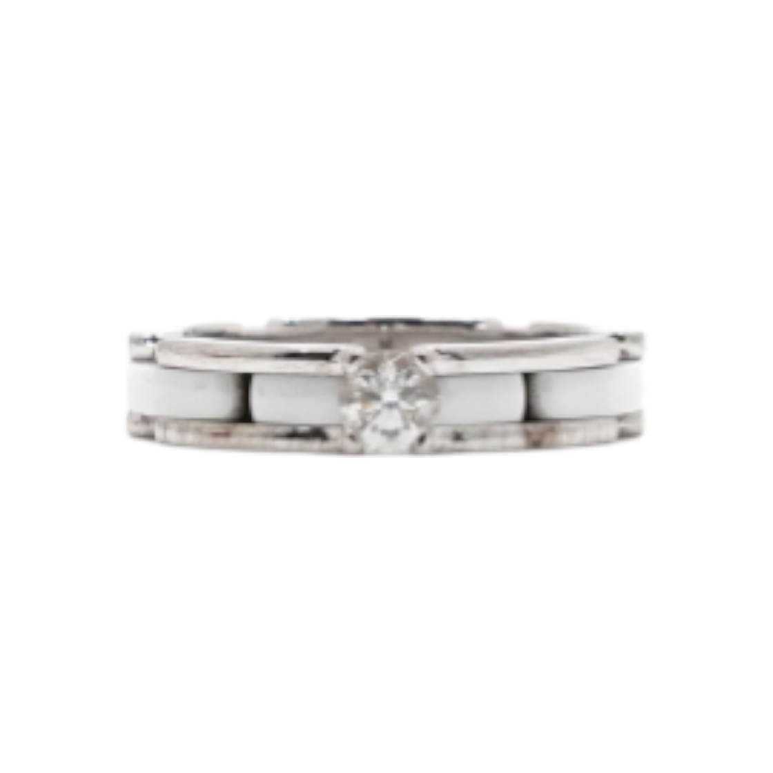 샤넬 J3094 18k화이트골드 화이트 세라믹 울트라링 반지-9호aa61486(Chanel J3094 18K White Gold & White Ceramic Ultra Ring - Size 9)