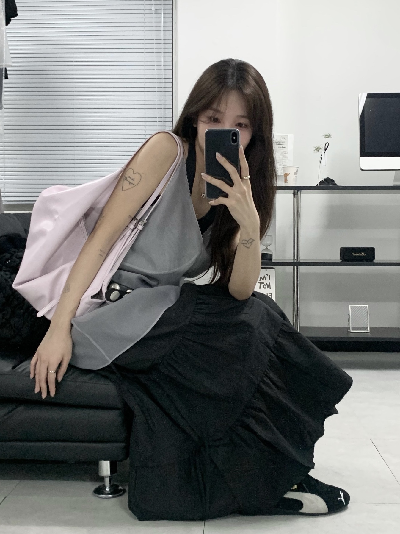 Puma Speedcat OG Black White, Marshall EmbertonII Black & Brass (Korean Ver.) 착용 스타일