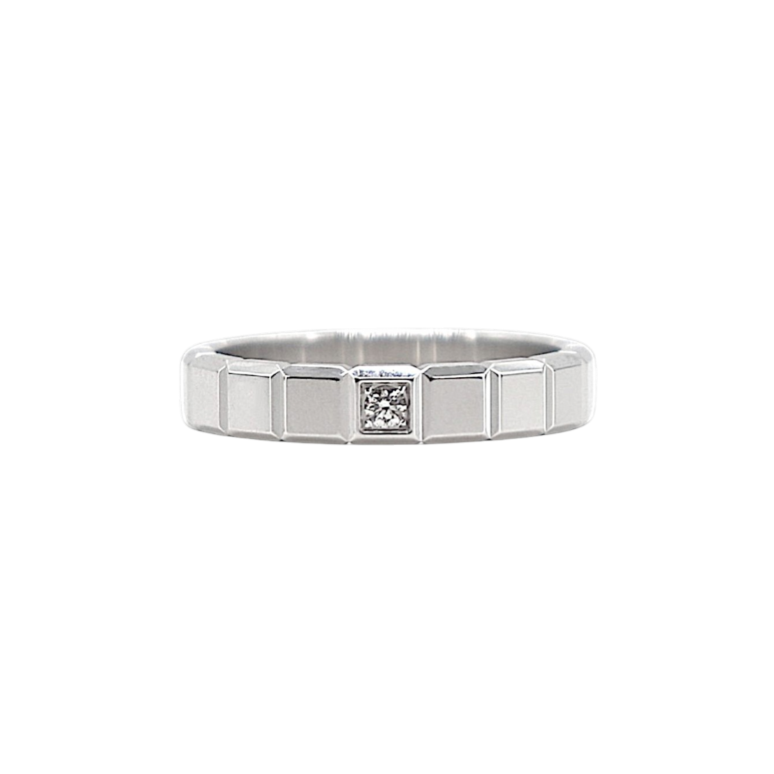 쇼파드 아이스큐브 1P 링 화이트골드 55호(Chopard Ice Cube 1P Ring in White Gold, Size 55)