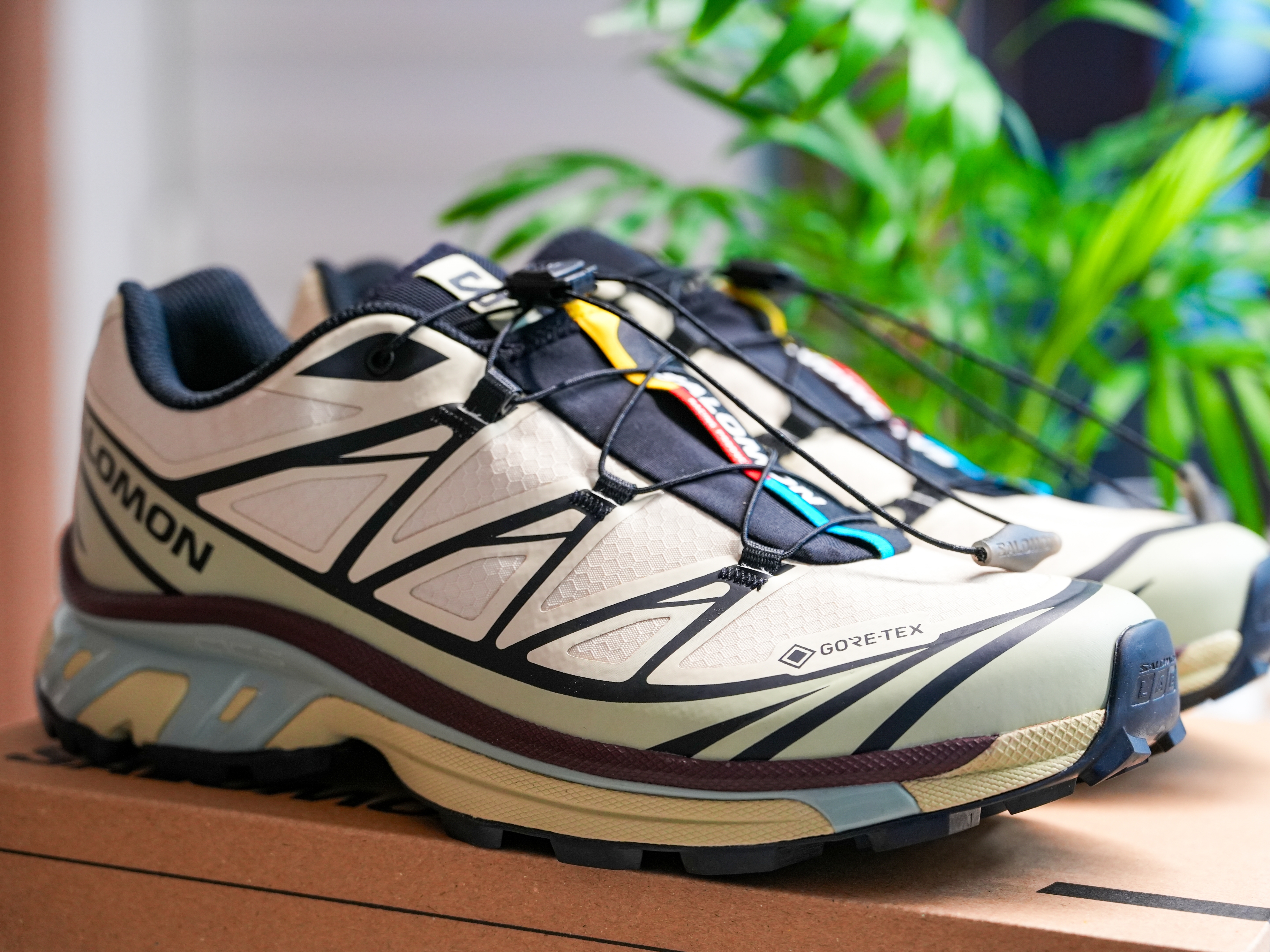 Salomon XT-6 GTX Asparagus Green Tea 착용 스타일 - 1