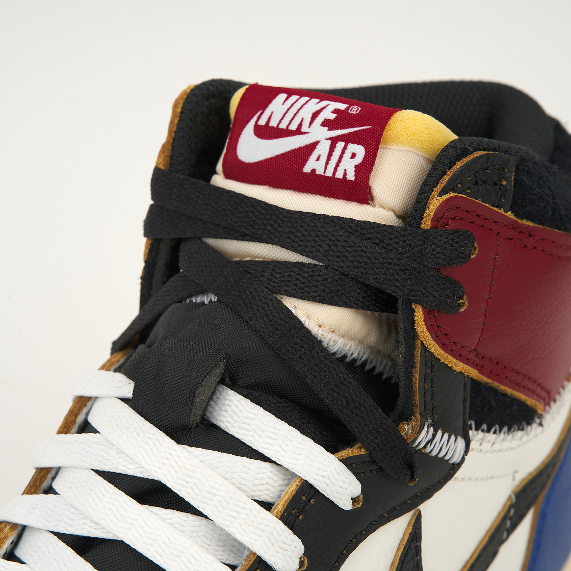 조던 1 x 프라그먼트 x 유니온 LA 블랙 앤 바시티 레드(Jordan 1 x Fragment x Union LA Black and Varsity Red) - 8