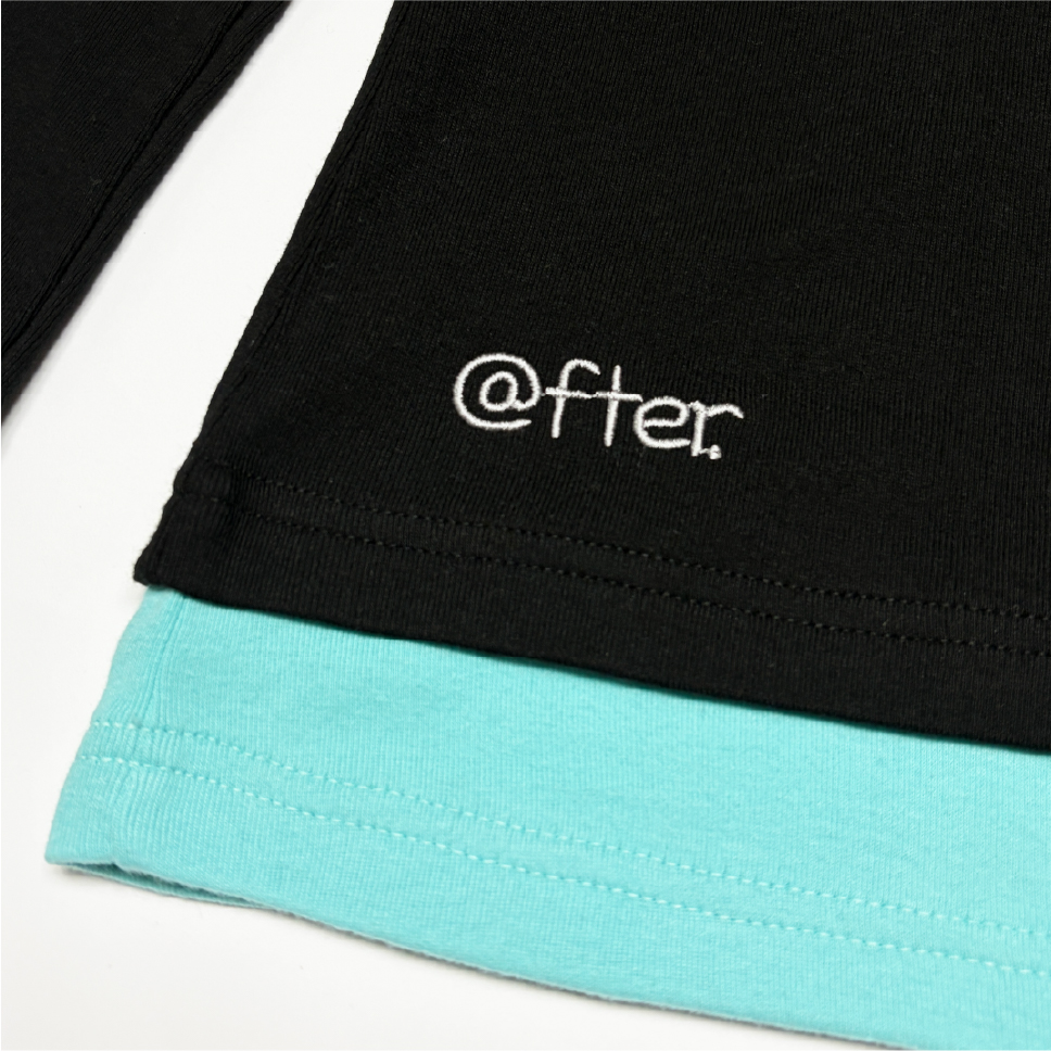 에프터누드 레이어드 롱 슬리브 블랙(Afternude Layered Long Sleeve Black) - 2