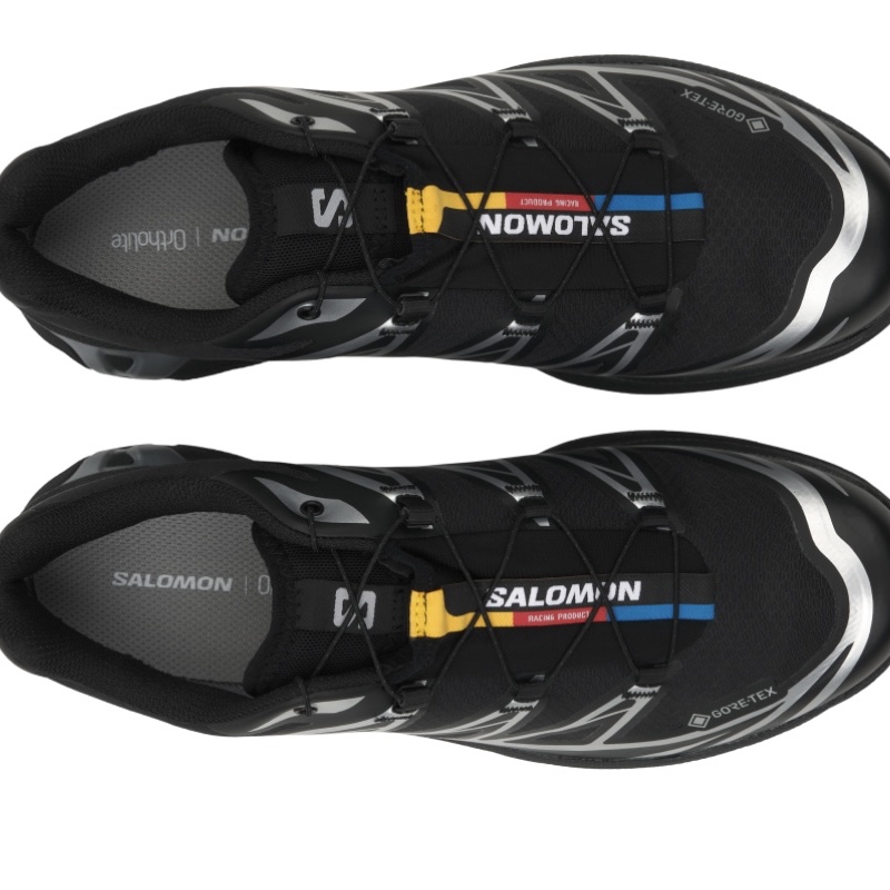 Salomon XT-6 GTX Black Silver 착용 스타일 - 3