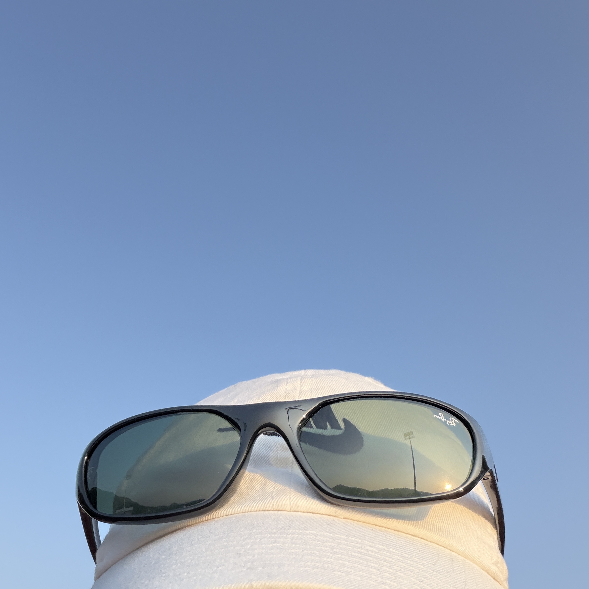 Ray-Ban DADDY-O II Polished Black Frame Green Classic G-15 Lenses 착용 스타일