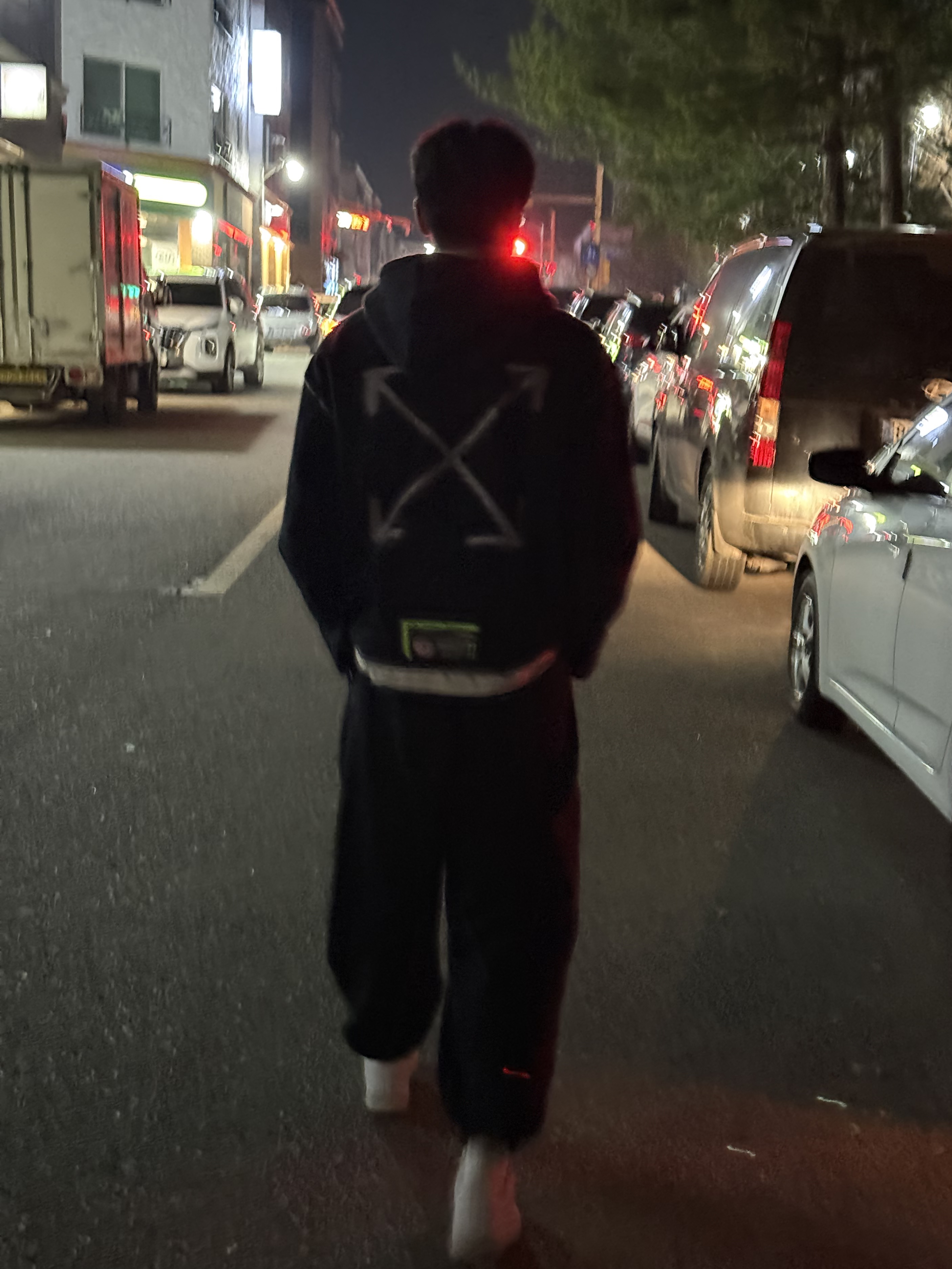 Nike x Off-White NRG RU Hoodie, Nike Air Force 1 '07 Low White 착용 스타일 - 2