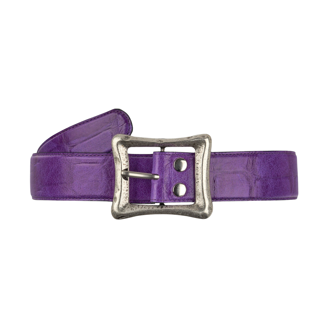 EMOSTANCECLUB-041 emostanceclub Core Belt Croc Embossed PURPLE PEARL