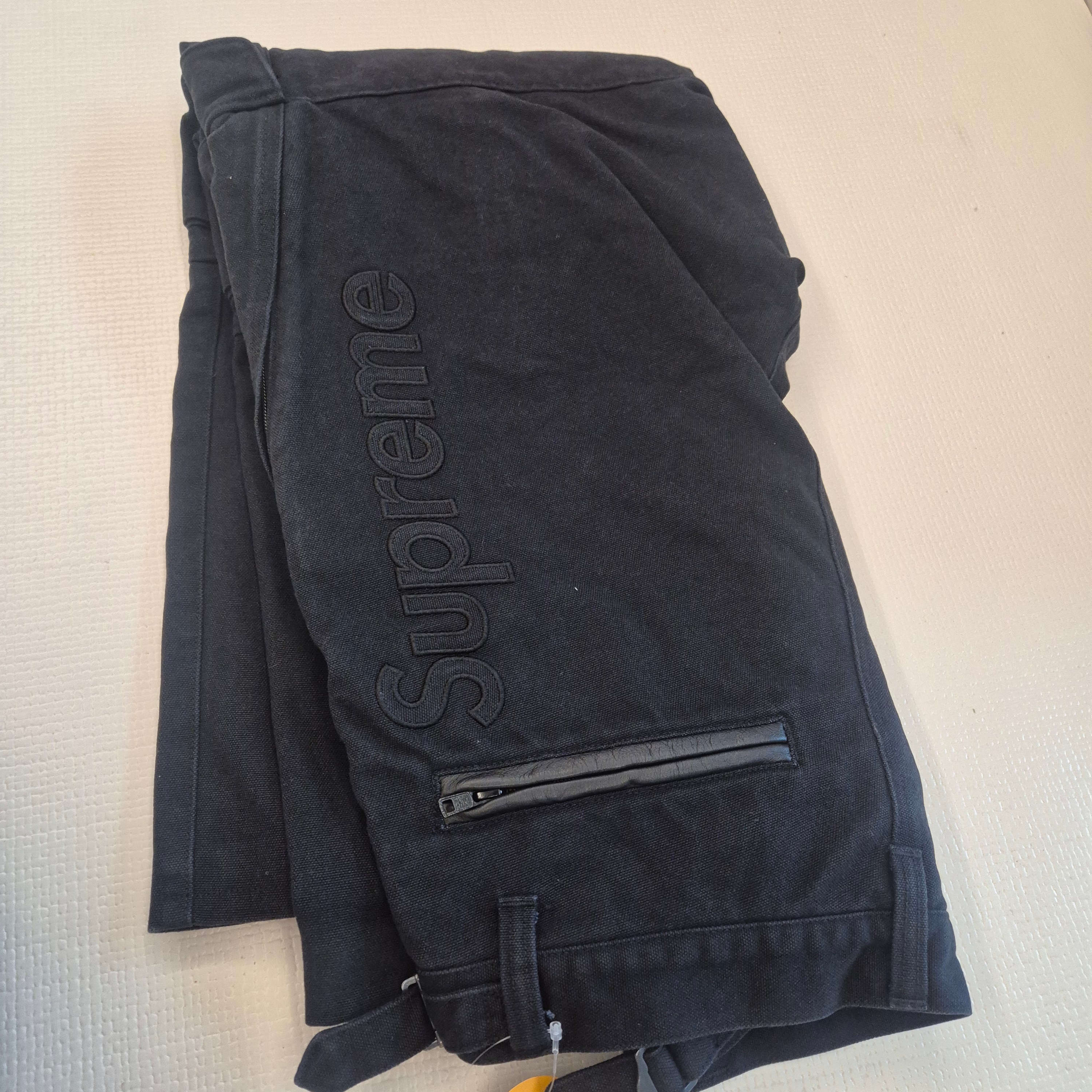 Supreme x Vanson Leathers Cordura Pant Black - 26SS 착용 스타일 - 7
