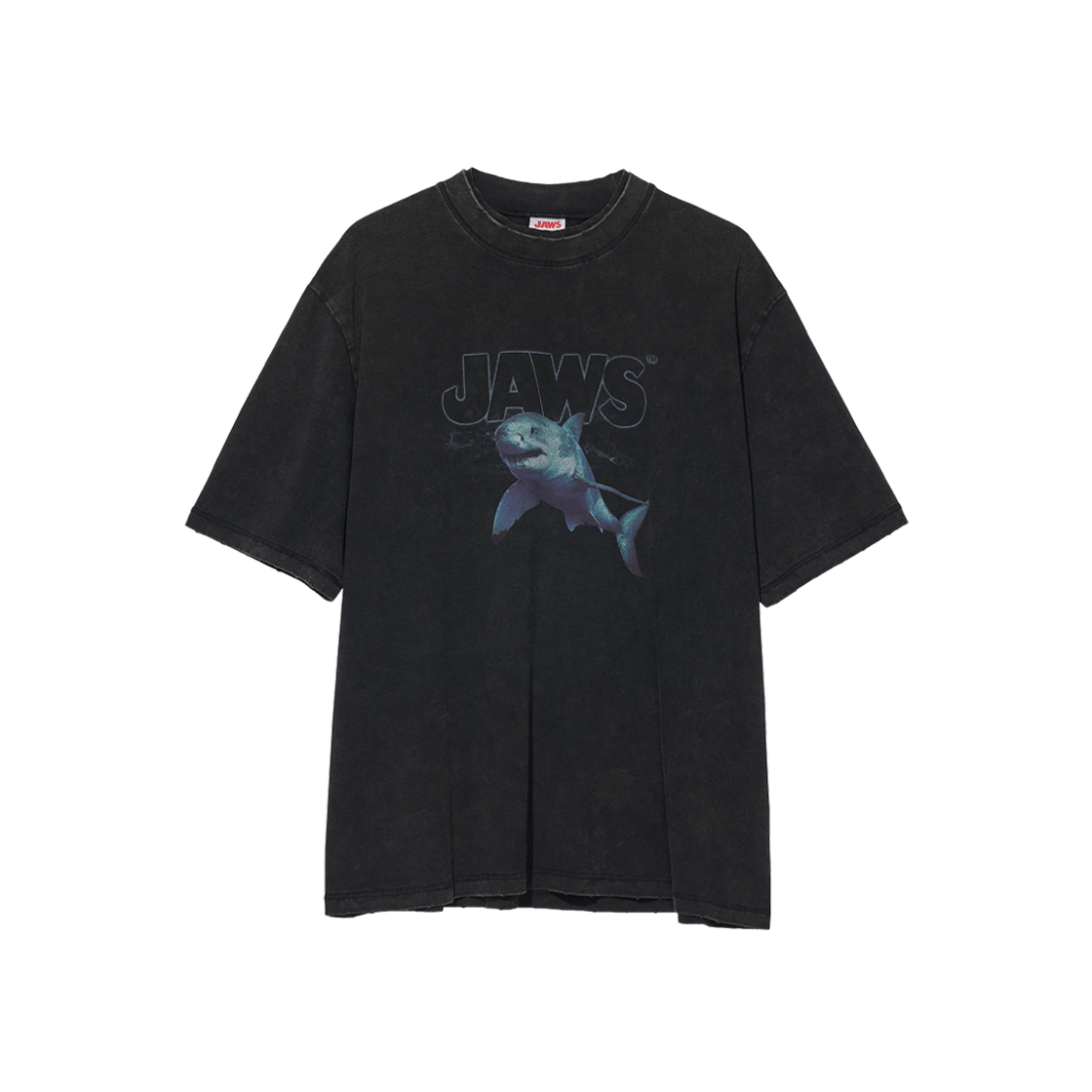 [예약 배송] 파르티멘토 리웍스 [죠스] 샤크 티 빈티지 블랙([예약 배송] Partimento Reworks [JAWS] Shark Tee VTG Black)