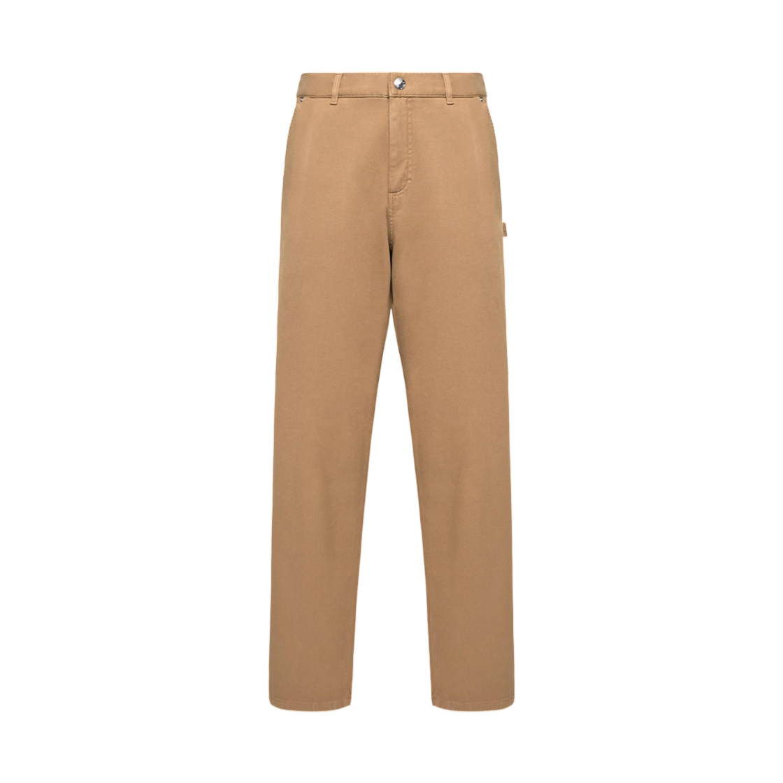 L1-091-2A00015-5999Z-22C Moncler Cargo Cotton Blend Gabardine Trousers Camel Beige - 26SS