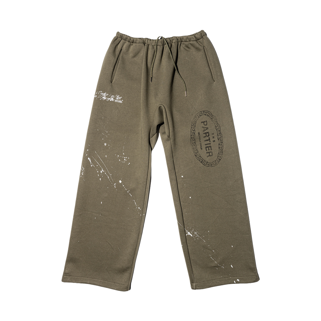 펀치 드렁크 파티즈 파티어 더트 스웻팬츠 카키(Punch Drunk Parties Partier Dirt Sweatpants Khaki)