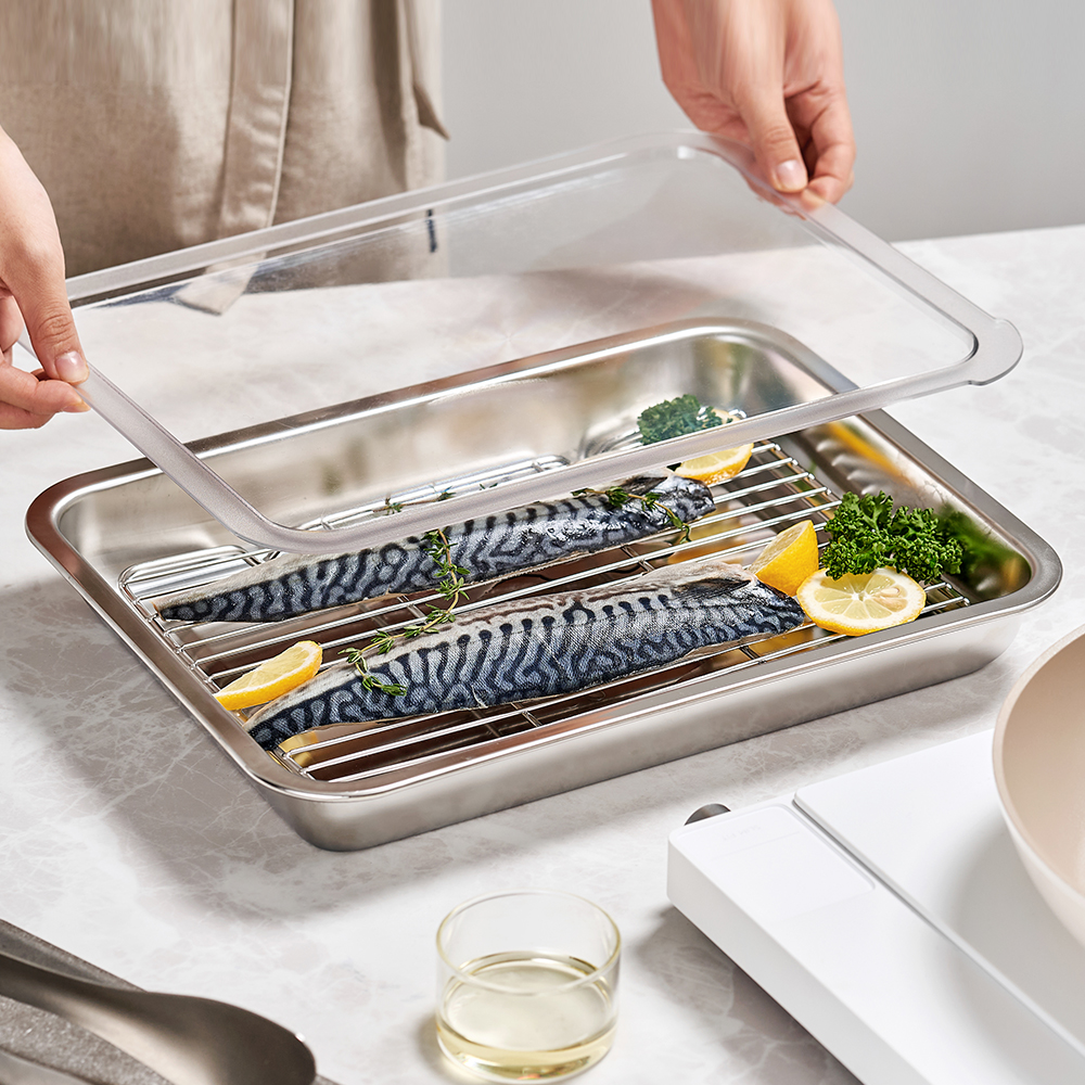 바겐슈타이거 스텐 사각 트레이 세트(PC커버) NO.02(WAGENSTEIGER Non-abrasive PC Tray Cover No.2) - 2