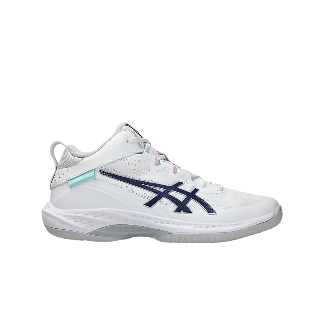 1063A096-104 Asics Gelhoop V17 White Blue Expanse - D Standard