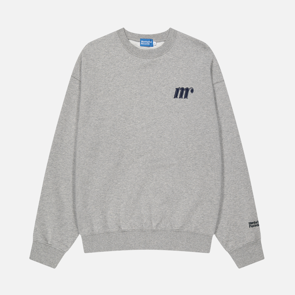 맨하탄 레코즈 로고 크루넥 - 그레이(Manhattan Records Logo Crew Neck - Grey) - 2