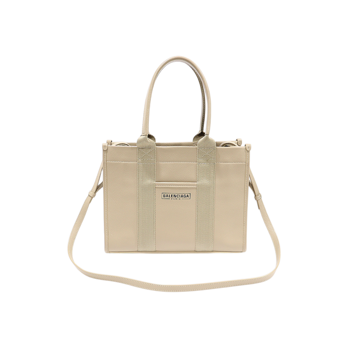ITNKPMLFIP5H Balenciaga 671402 Beige Grain Calfskin Hardware Small 2-Way Tote
