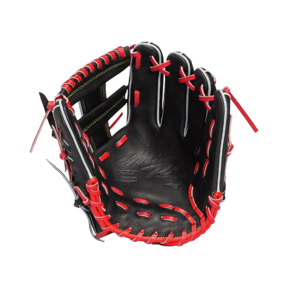 미즈노 프로 크래프티드 에디션 소프트 베이스볼 글러브 쿠레바야시 모델 블랙 레드(Mizuno Pro Crafted Edition Soft Baseball Glove Kurebayashi Model Black Red) - 2