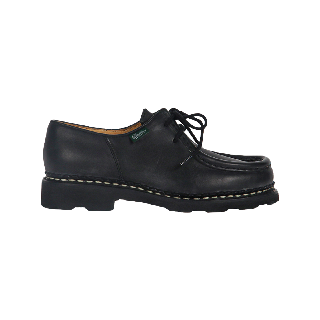 721204 NOIR [15% 쿠폰] Paraboot Michael Griff Black Plained Leather