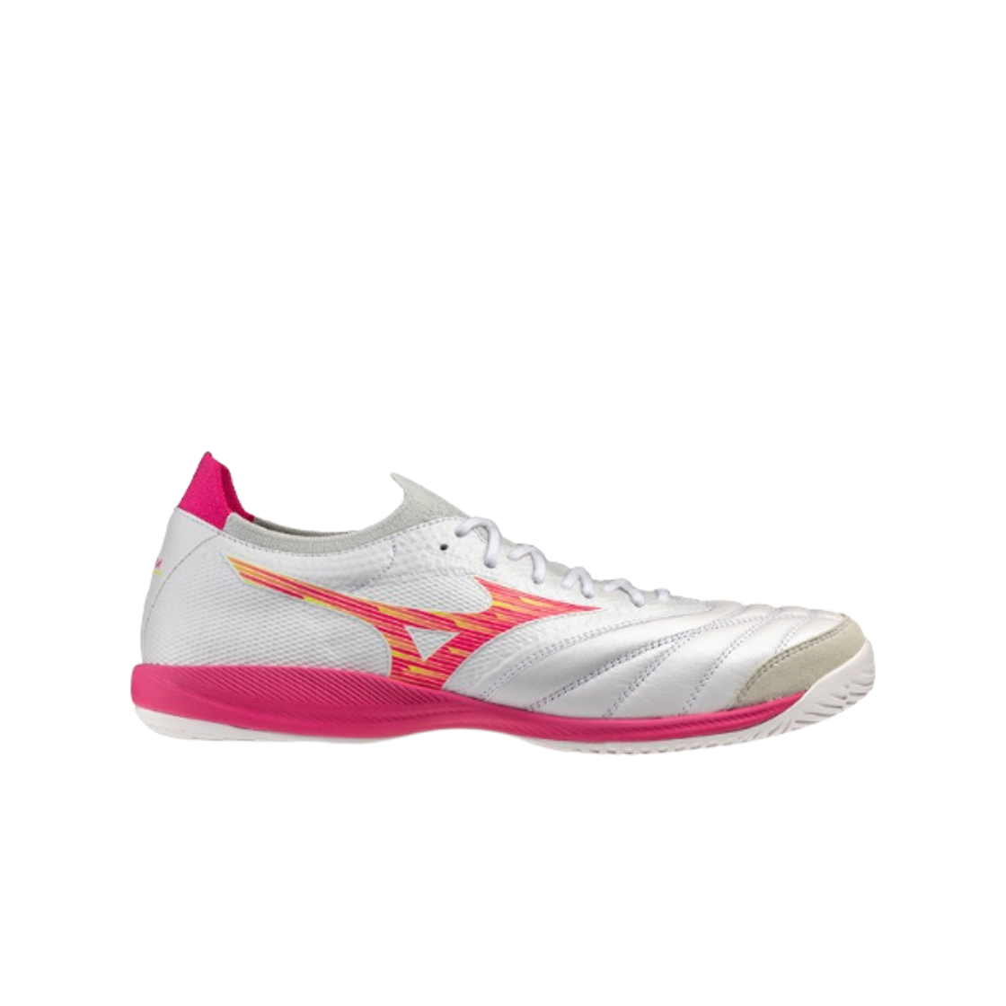 미즈노 모렐리아 네오 살라 베타 재팬 인 풋살 슈퍼 화이트 펄 핑크(Mizuno Morelia Neo Sala Beta Japan In Futsal Super White Pearl Pink)