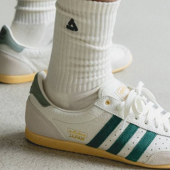 (W) Adidas Originals Japan Off White Collegiate Green, (W) Adidas Tokyo Off White Collegiate Green 착용 스타일